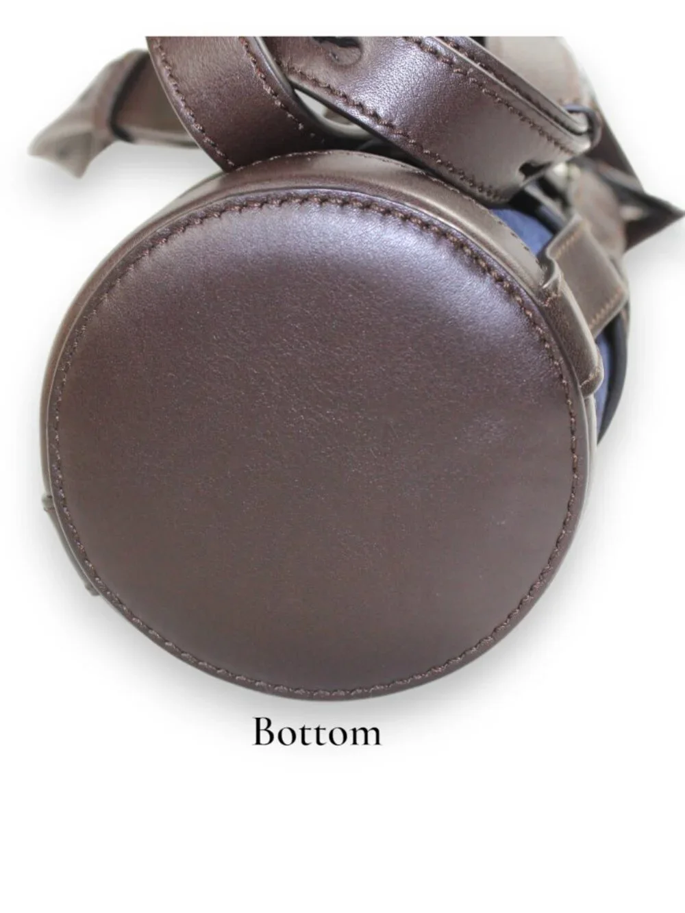 Tod’s Rare Suede Cylinder Bottle Bag Navy Brown Leather Cross Body Mini Italy